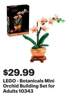 Best Buy LEGO - Botanicals Mini Orchid Building Set for Adults 10343 offer