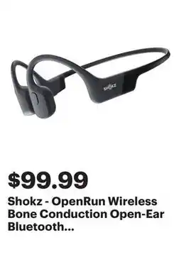 Best Buy Shokz - OpenRun Wireless Bone Conduction Open-Ear Bluetooth Endurance Headphones - Black offer