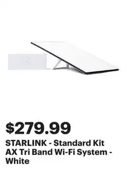 Best Buy STARLINK - Standard Kit AX Tri Band Wi-Fi System - White offer