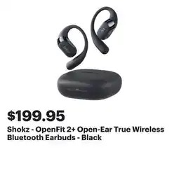 Best Buy Shokz - OpenFit 2+ Open-Ear True Wireless Bluetooth Earbuds - Black offer