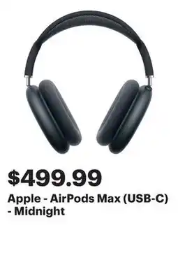 Best Buy Apple - AirPods Max (USB-C) - Midnight offer