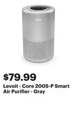 Best Buy Levoit - Core 200S-P Smart Air Purifier - Gray offer