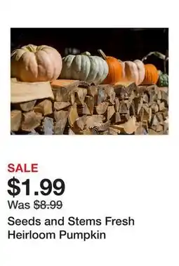 Tractor Supply Company Seeds and Stems Fresh Heirloom Pumpkin offer