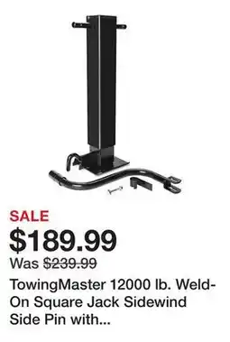 Tractor Supply Company TowingMaster 12000 lb. Weld-On Square Jack Sidewind Side Pin with Handle, 10201136 offer