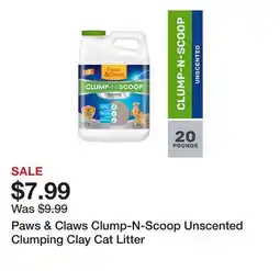 Tractor Supply Company Paws & Claws Clump-N-Scoop Unscented Clumping Clay Cat Litter offer