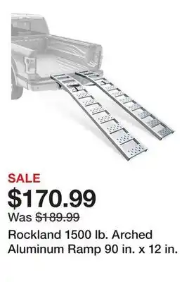 Tractor Supply Company Rockland 1500 lb. Arched Aluminum Ramp 90 in. x 12 in offer
