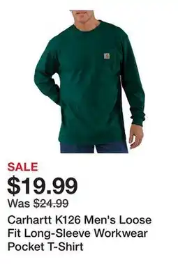 Tractor Supply Company Carhartt K126 Men's Loose Fit Long-Sleeve Workwear Pocket T-Shirt offer