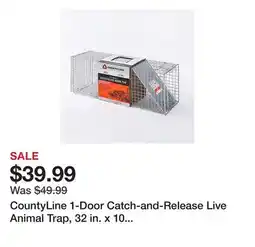 Tractor Supply Company CountyLine 1-Door Catch-and-Release Live Animal Trap, 32 in. x 10 in. x 12 in offer