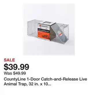 Tractor Supply Company CountyLine 1-Door Catch-and-Release Live Animal Trap, 32 in. x 10 in. x 12 in offer
