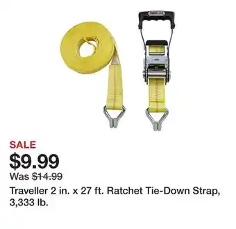 Tractor Supply Company Traveller 2 in. x 27 ft. Ratchet Tie-Down Strap, 3,333 lb offer