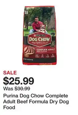 Tractor Supply Company Purina Dog Chow Complete Adult Beef Formula Dry Dog Food offer