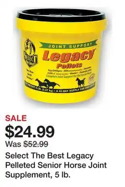 Tractor Supply Company Select The Best Legacy Pelleted Senior Horse Joint Supplement, 5 lb offer