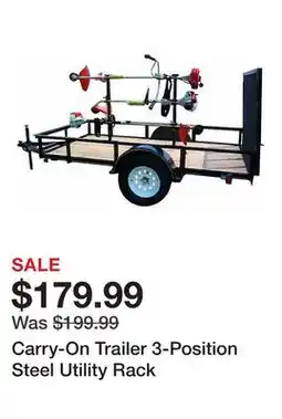 Tractor Supply Company Carry-On Trailer 3-Position Steel Utility Rack offer