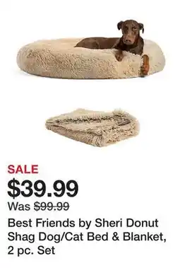 Tractor Supply Company Best Friends by Sheri Donut Shag Dog/Cat Bed & Blanket, 2 pc. Set offer