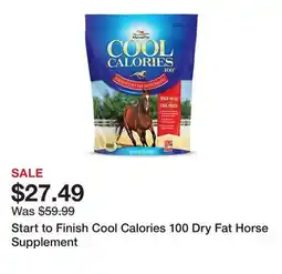 Tractor Supply Company Start to Finish Cool Calories 100 Dry Fat Horse Supplement offer