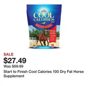 Tractor Supply Company Start to Finish Cool Calories 100 Dry Fat Horse Supplement offer
