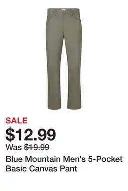 Tractor Supply Company Blue Mountain Men's 5-Pocket Basic Canvas Pant offer