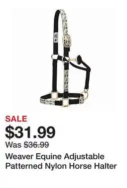 Tractor Supply Company Weaver Equine Adjustable Patterned Nylon Horse Halter offer