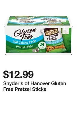 Wegmans Snyder's of Hanover Gluten Free Pretzel Sticks offer