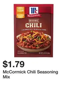 Wegmans McCormick Chili Seasoning Mix offer