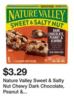 Wegmans Nature Valley Sweet & Salty Nut Chewy Dark Chocolate, Peanut & Almond Granola Bars offer