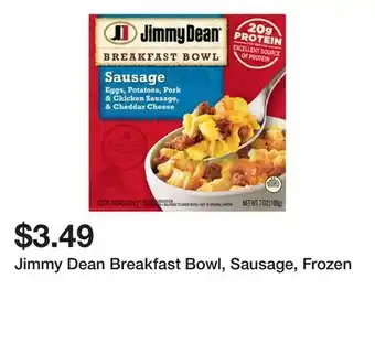 Wegmans Jimmy Dean Breakfast Bowl, Sausage, Frozen offer