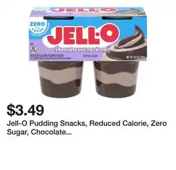 Wegmans Jell-O Pudding Snacks, Reduced Calorie, Zero Sugar, Chocolate Vanilla Swirls offer