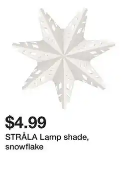 Ikea STRÅLA Lamp shade, snowflake offer