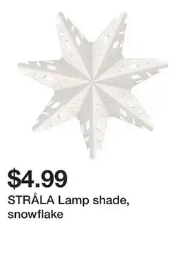 Ikea STRÅLA Lamp shade, snowflake offer