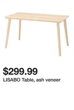 Ikea LISABO Table, ash veneer offer