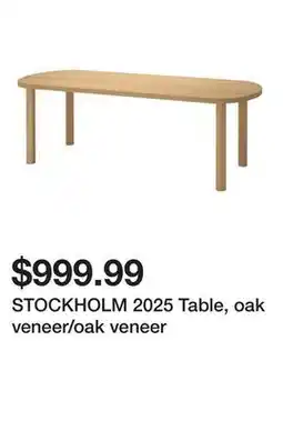 Ikea STOCKHOLM 2025 Table, oak veneer/oak veneer offer