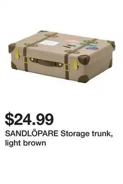Ikea SANDLÖPARE Storage trunk, light brown offer