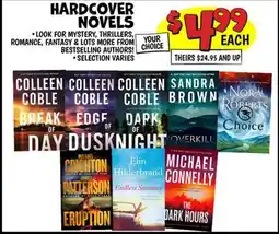 Ollie's HARDCOVER NOVELS offer