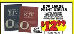 Ollie's KJV LARGE PRINT BIBLES offer