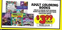 Ollie's ADULT COLORING BOOKS offer
