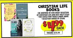 Ollie's CHRISTIAN LIFE BOOKS offer