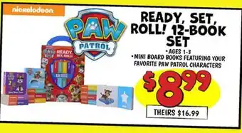 Ollie's nickelodeon READY, SET, PAW ROLL! 12-BOOK SET offer
