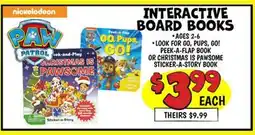 Ollie's INTERACTIVE BOARD BOOKS offer