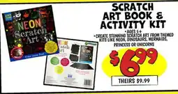 Ollie's SCRATCH ART BOOK & ACTIVITY KIT offer