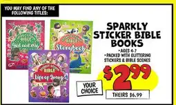 Ollie's SPARKLY STICKER BIBLE BOOKS offer