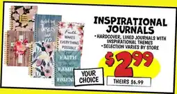 Ollie's INSPIRATIONAL JOURNALS offer