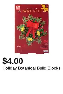 Five Below Holiday Botanical Build Blocks offer