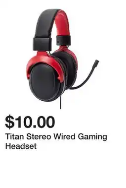 Five Below Titan Stereo Wired Gaming Headset offer