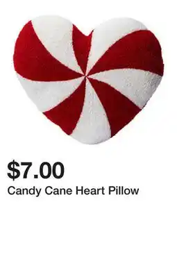 Five Below Candy Cane Heart Pillow offer