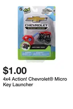 Five Below 4x4 Action! Chevrolet Micro Key Launcher offer