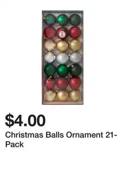 Five Below Christmas Balls Ornament 21-Pack offer