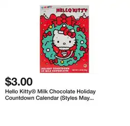 Five Below Hello Kitty Milk Chocolate Holiday Countdown Calendar (Styles May Vary) offer