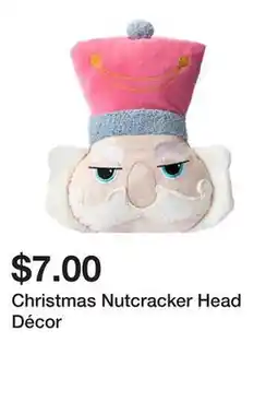 Five Below Christmas Nutcracker Head Décor offer