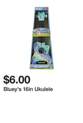Five Below Bluey's 16in Ukulele offer