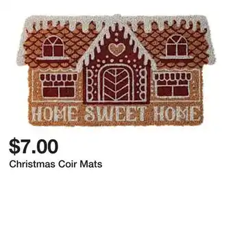 Five Below Christmas Coir Mats offer